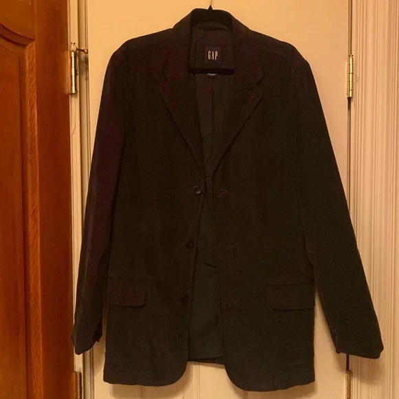 Men’s Gap corduroy blazer black jacket - Picture 1 of 6